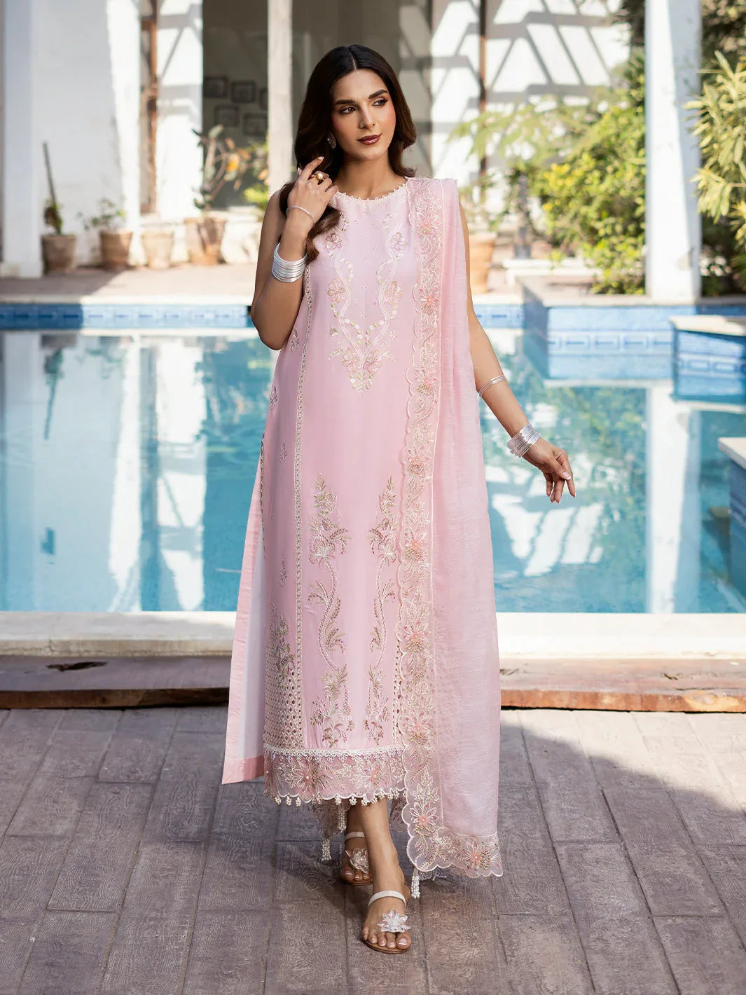 Izel | Mahveen Festive Lawn 25 | SAFA - Aqsa Fabrics