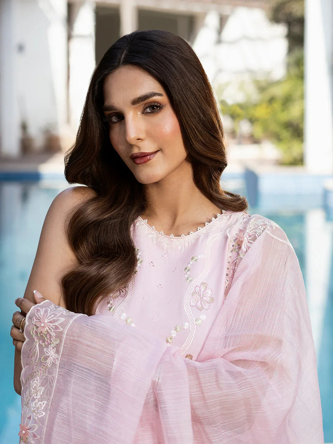 Izel | Mahveen Festive Lawn 25 | SAFA - Aqsa Fabrics