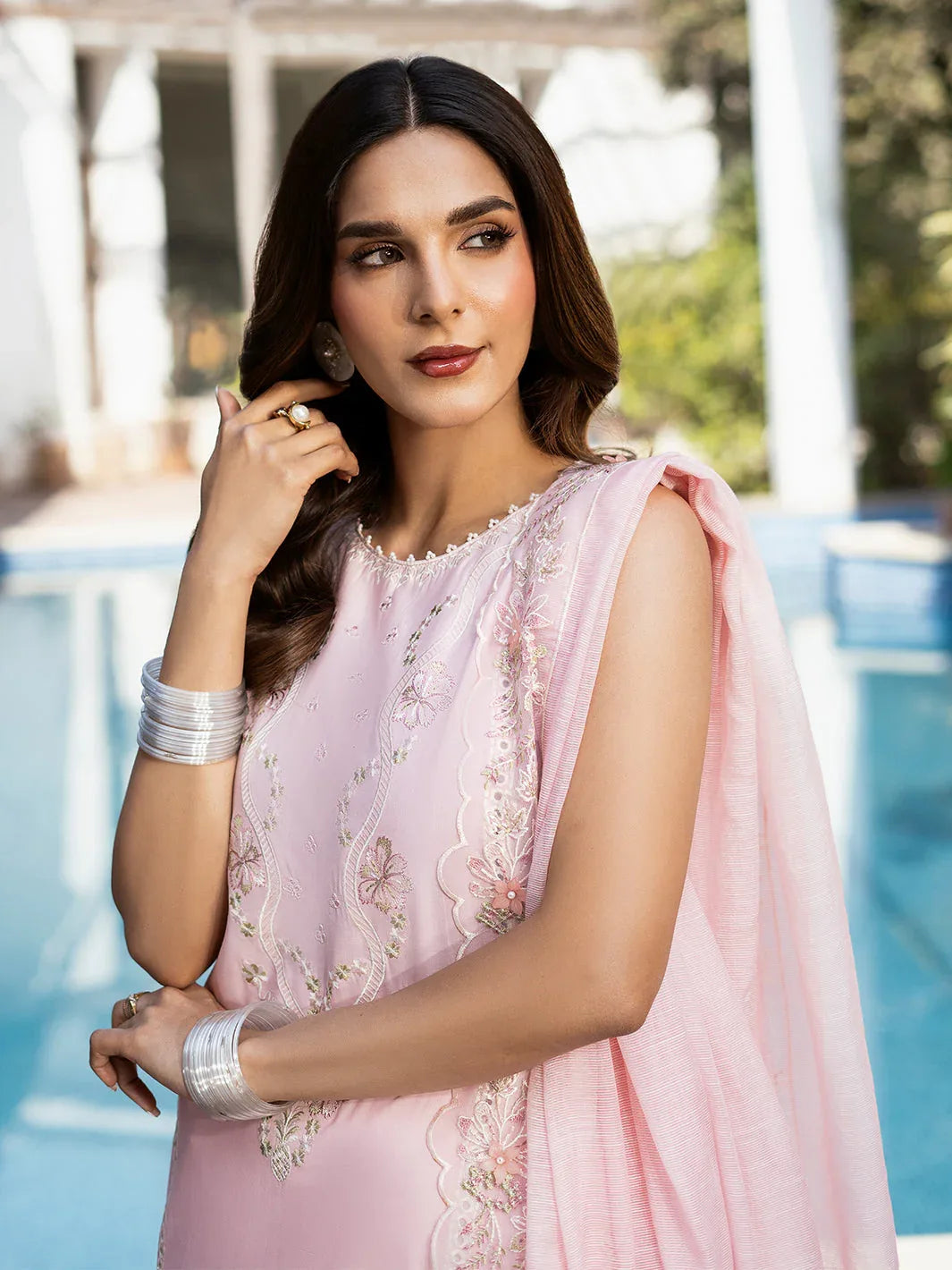 Izel | Mahveen Festive Lawn 25 | SAFA - Aqsa Fabrics