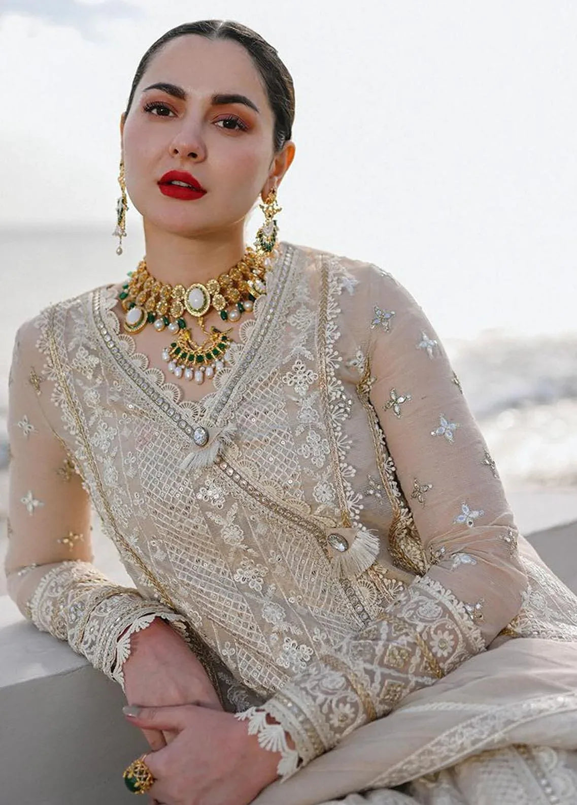 Qalamkar | Sahil Luxury Lawn | Aiyla - Aqsa Fabrics