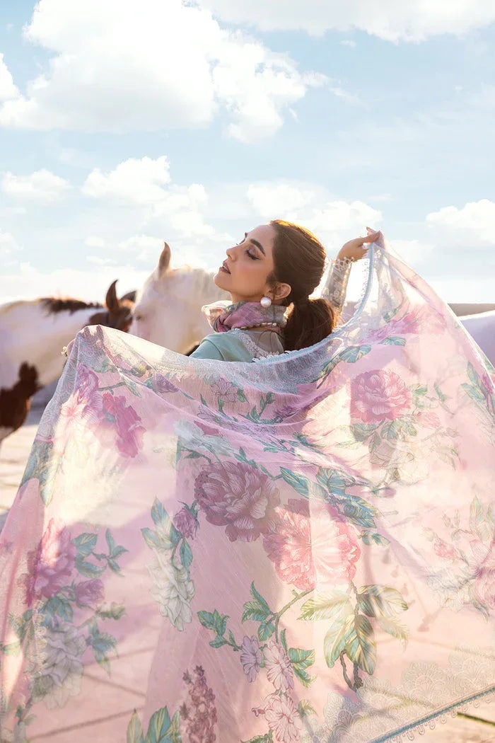 Saira Rizwan | Luxury Lawn 24 | KESHI - SRLL24-02 - Aqsa Fabrics