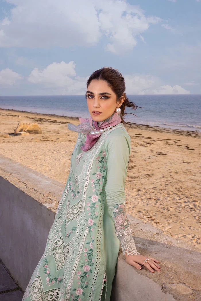 Saira Rizwan | Luxury Lawn 24 | KESHI - SRLL24-02 - Aqsa Fabrics