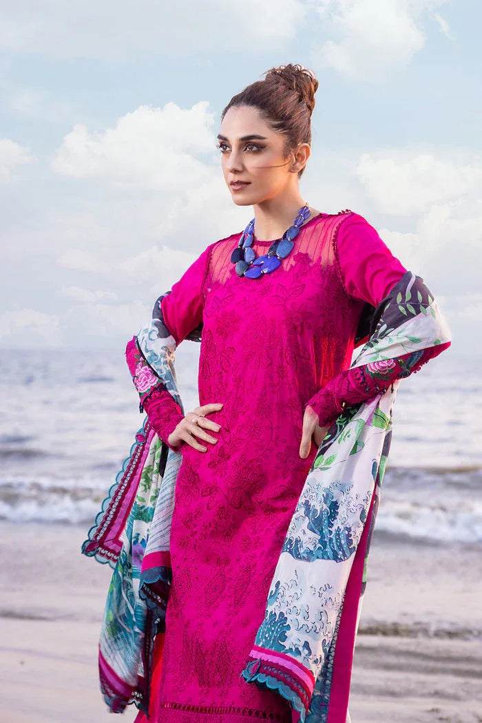 Saira Rizwan | Luxury Lawn 24 | DAMASK - SRLL24-08 - Aqsa Fabrics