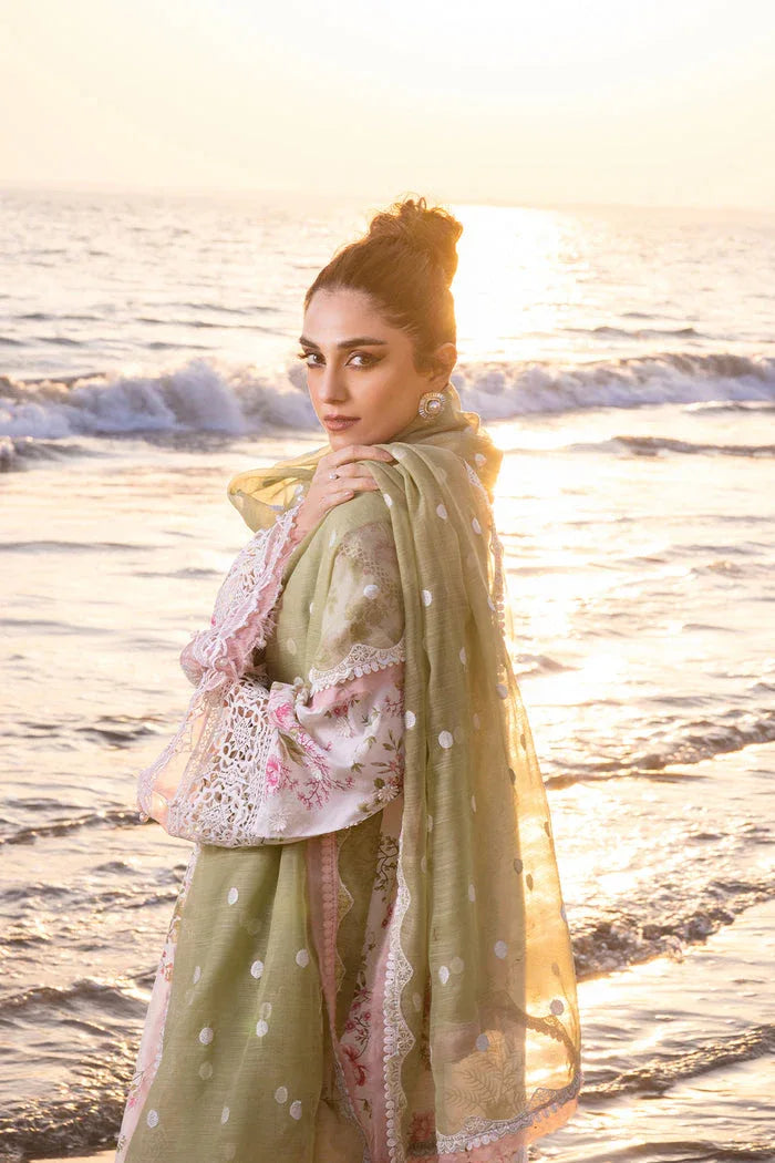 Saira Rizwan | Luxury Lawn 24 | AKOYA - SRLL24-05 - Aqsa Fabrics