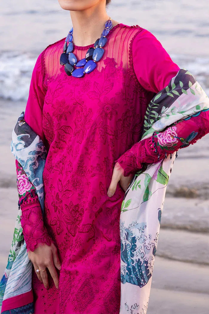 Saira Rizwan | Luxury Lawn 24 | DAMASK - SRLL24-08 - Aqsa Fabrics