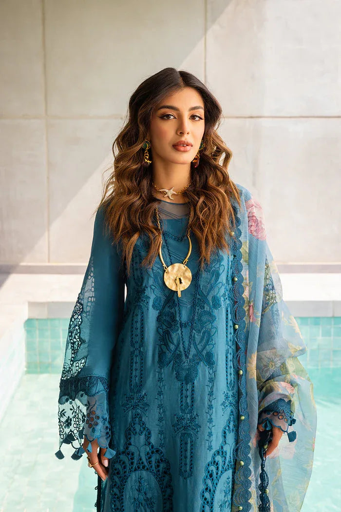 Saira Rizwan | Luxury Lawn 24 | SAPPHIRE - SRLL24-07 - Aqsa Fabrics
