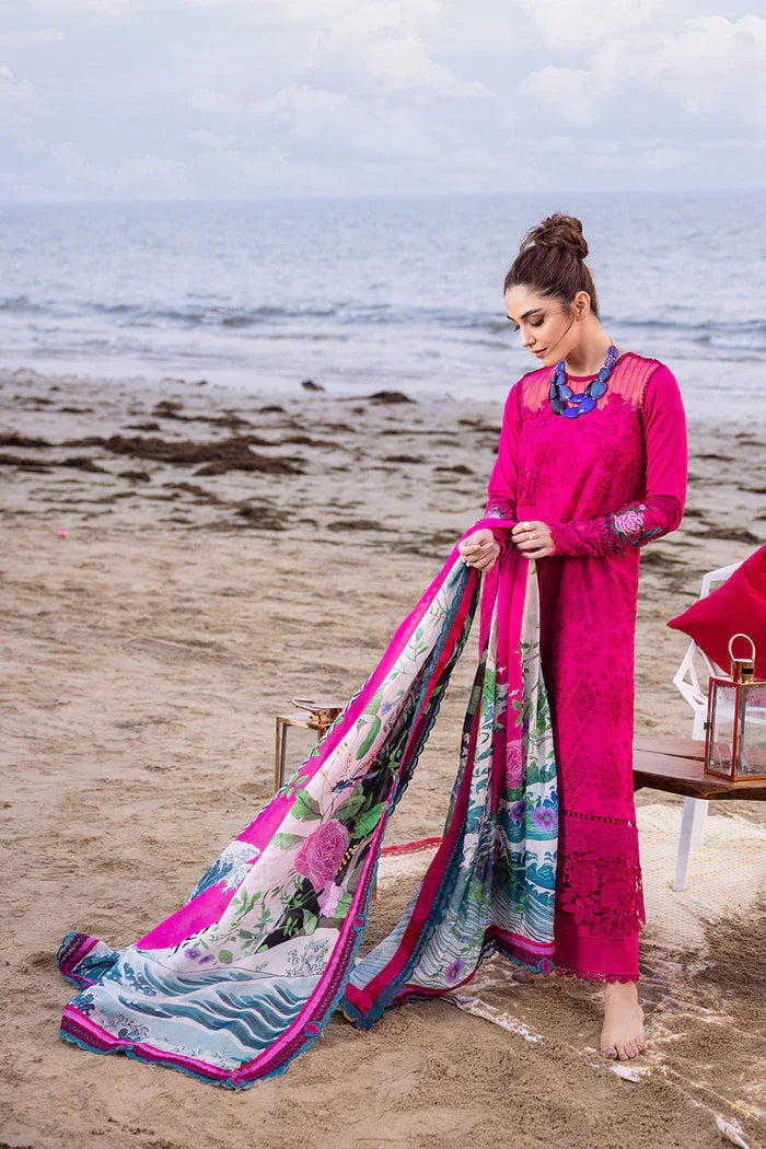 Saira Rizwan | Luxury Lawn 24 | DAMASK - SRLL24-08 - Aqsa Fabrics