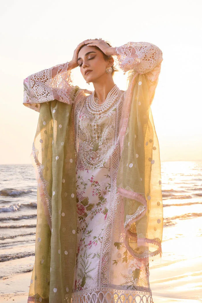 Saira Rizwan | Luxury Lawn 24 | AKOYA - SRLL24-05 - Aqsa Fabrics