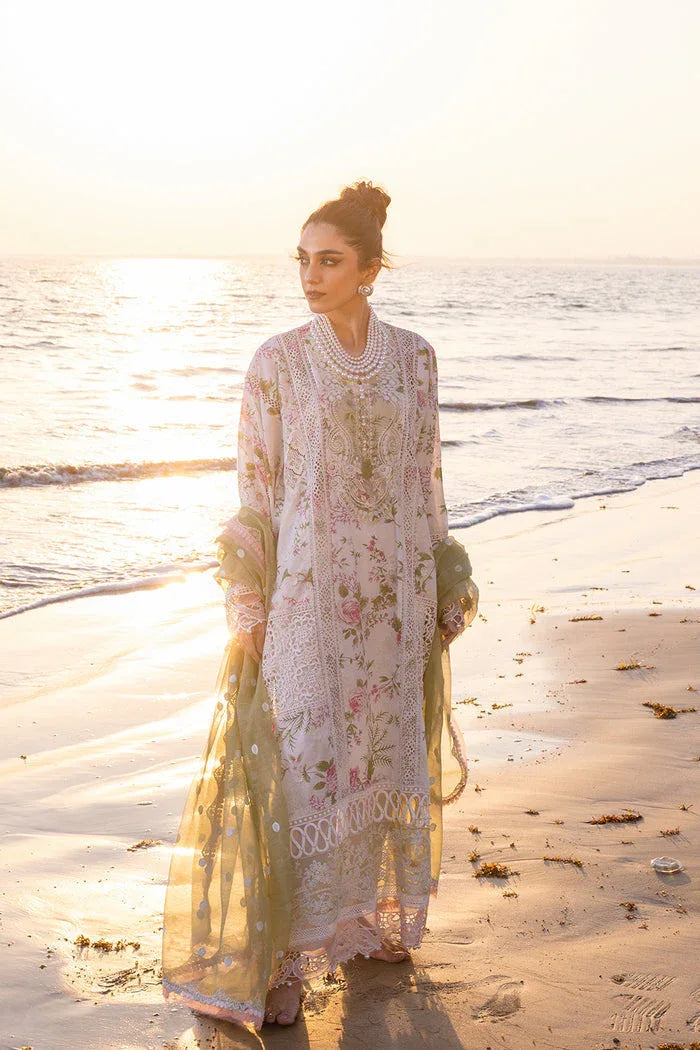Saira Rizwan | Luxury Lawn 24 | AKOYA - SRLL24-05 - Aqsa Fabrics