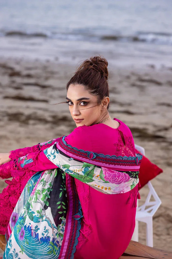 Saira Rizwan | Luxury Lawn 24 | DAMASK - SRLL24-08 - Aqsa Fabrics