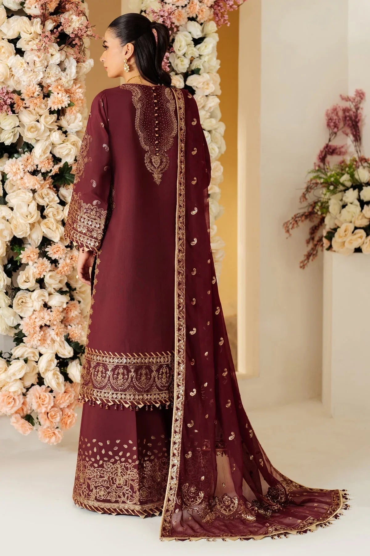 Alizeh | Luxury Raw Silk | AF-RS-01-SALSA - Aqsa Fabrics