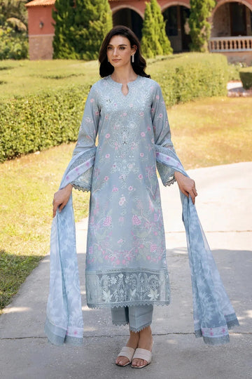 Afrozeh | Damask The Holiday Edit '25 - Lawn| Maelis B - Aqsa Fabrics