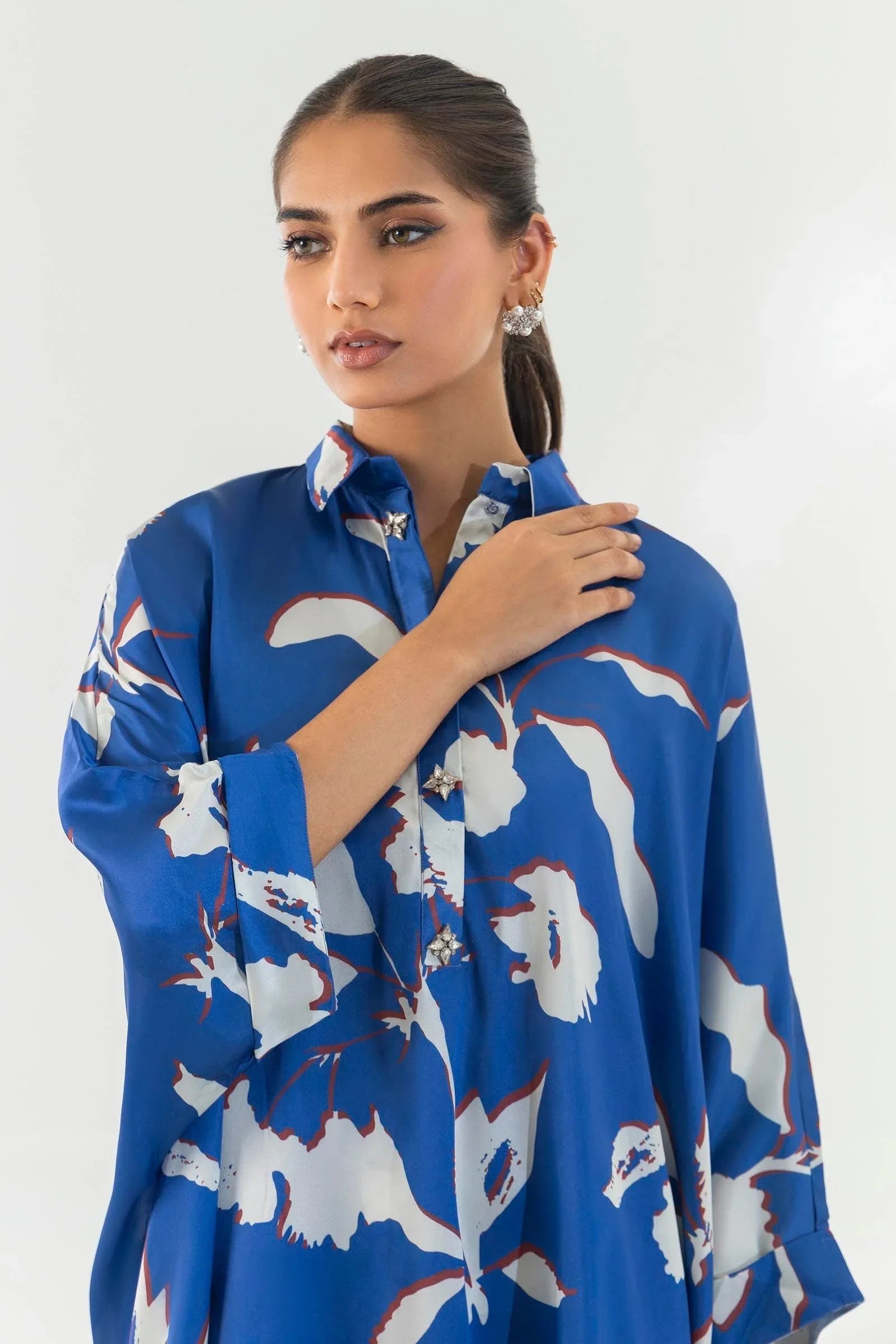 Sana Safinaz | Silk Tunics | SS24STP119P2T - Aqsa Fabrics
