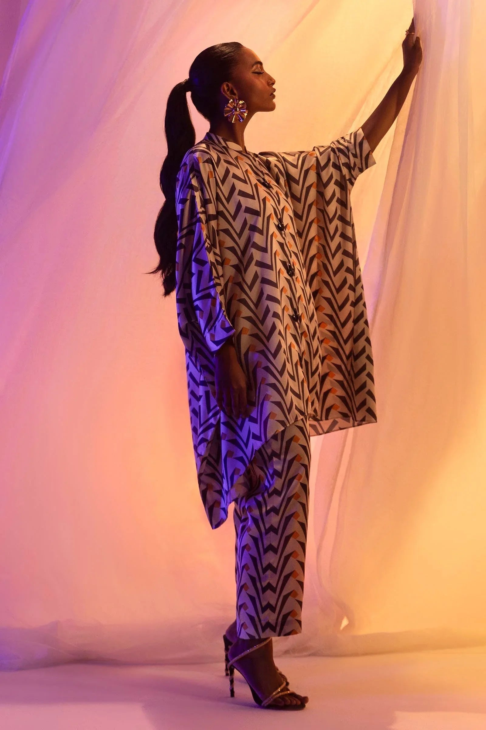 Sana Safinaz | Silk Tunics | SS24STP141P2T - Aqsa Fabrics