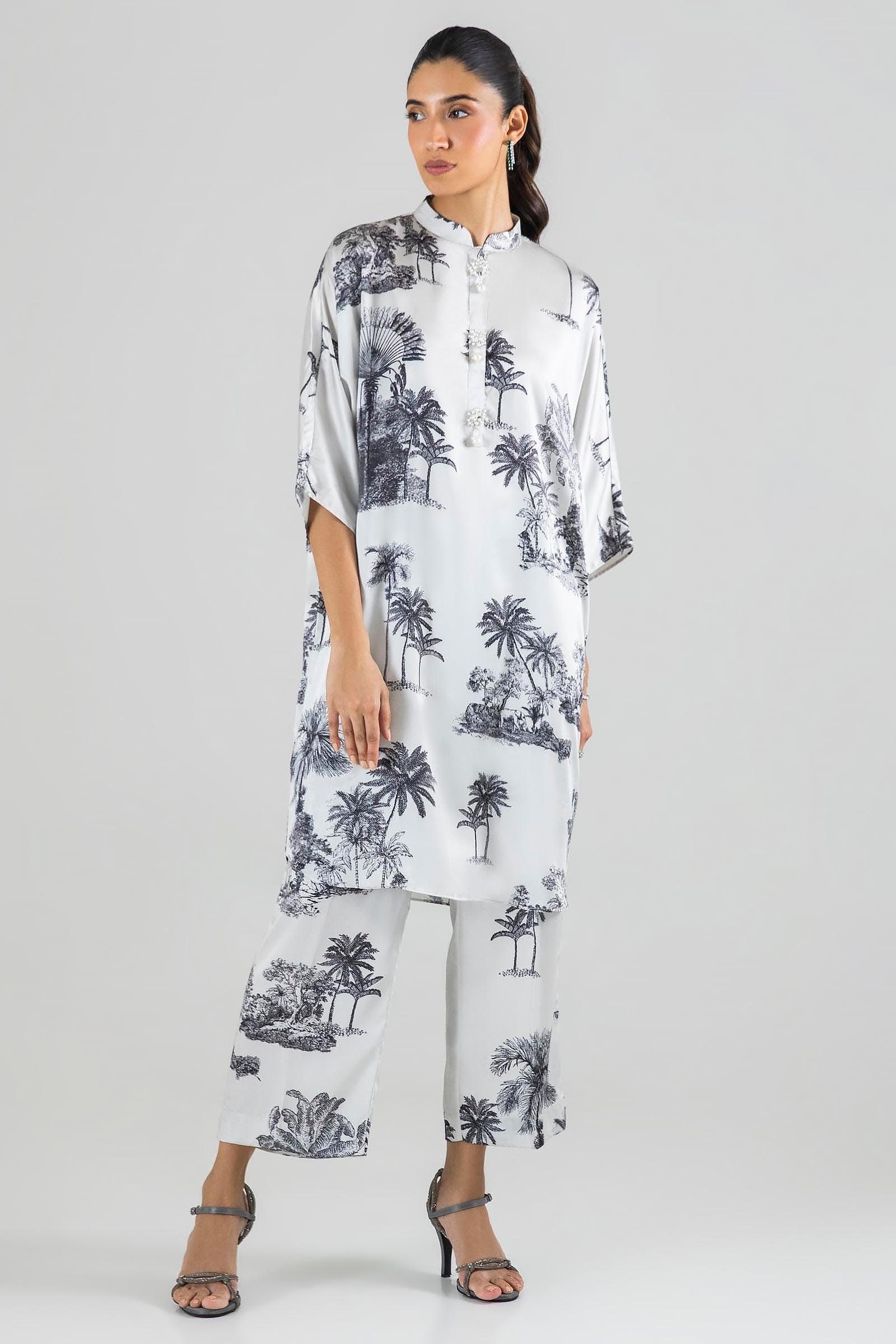 Sana Safinaz | Silk Tunics | SS24STP142P2T - Aqsa Fabrics