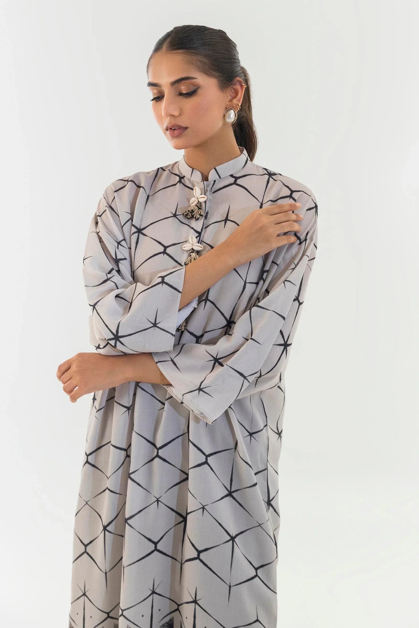 Sana Safinaz | Silk Tunics | SS24STP145 - Aqsa Fabrics