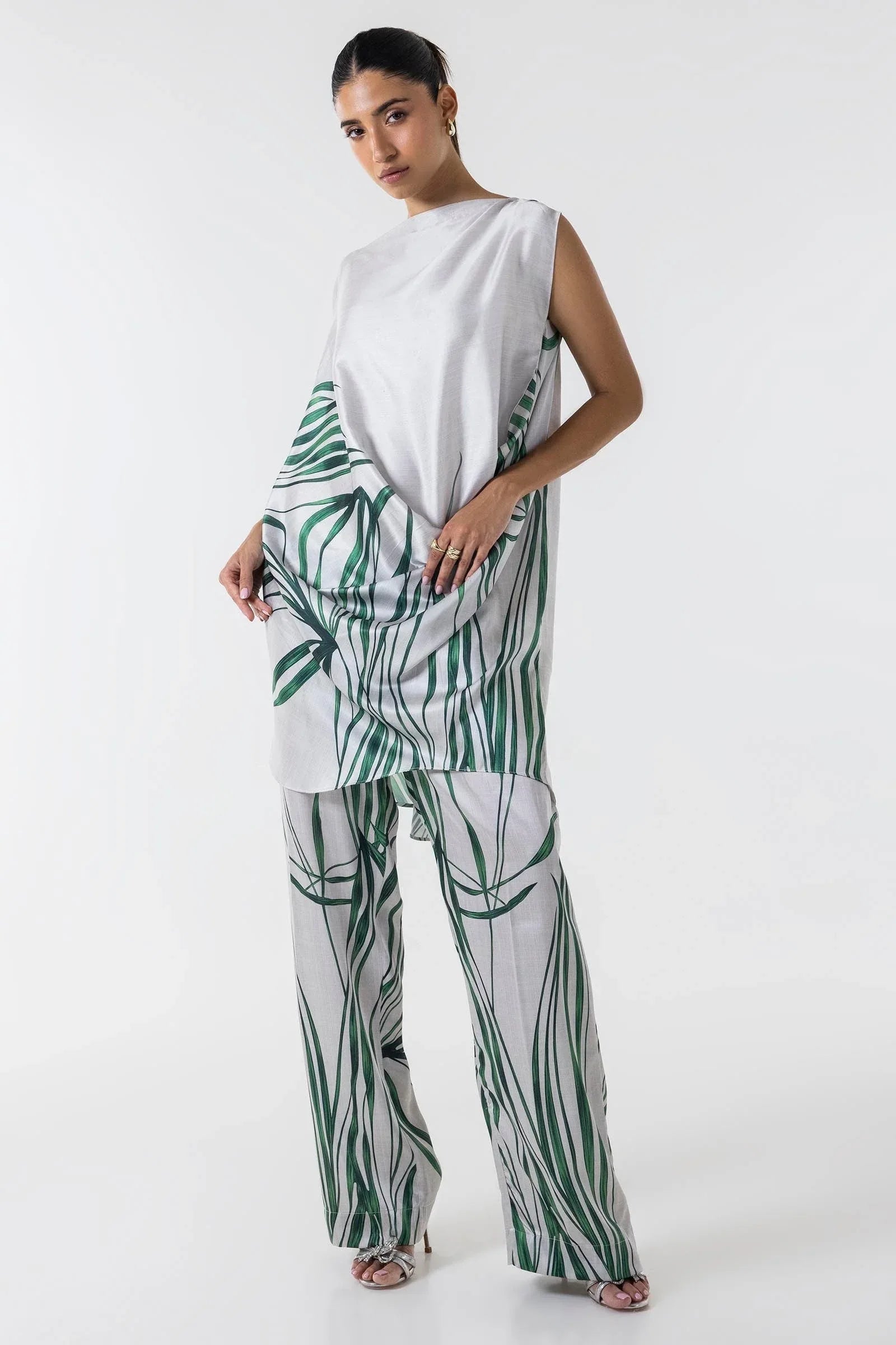 Sana Safinaz | Silk Tunics | SS24STP148P2T - Aqsa Fabrics