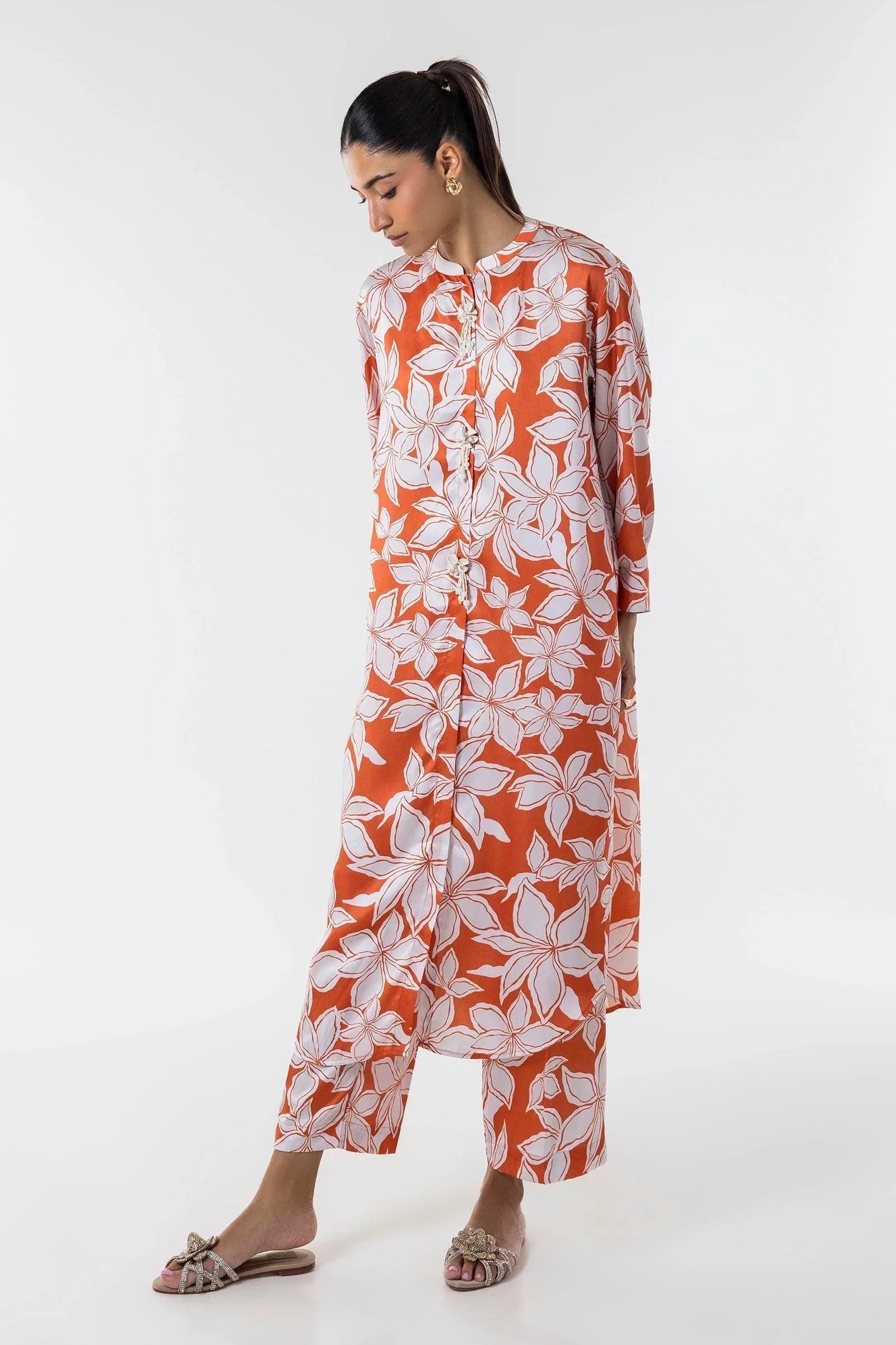 Sana Safinaz | Silk Tunics | SS24STP151P2T - Aqsa Fabrics