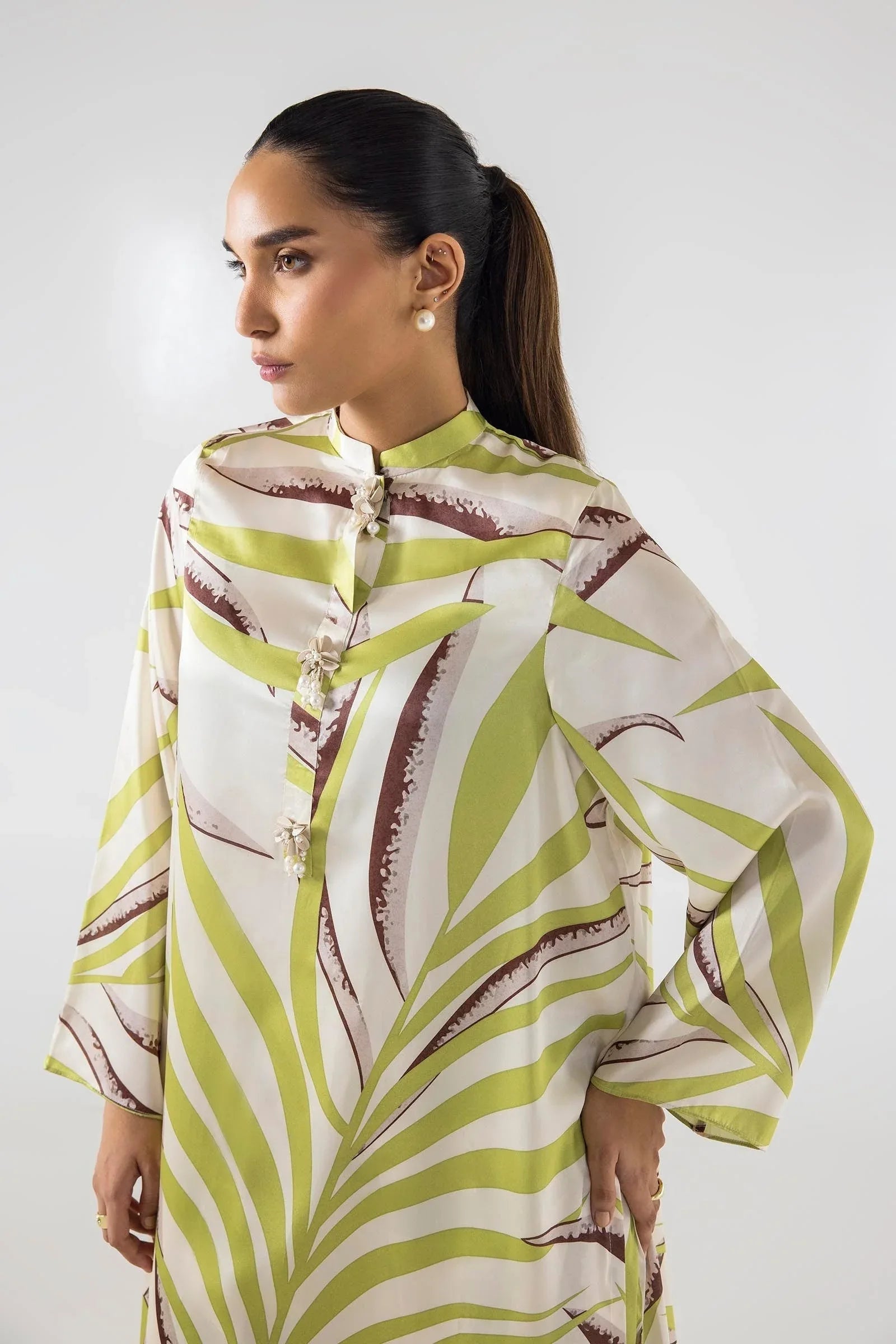 Sana Safinaz | Silk Tunics | SS24STP152P2T - Aqsa Fabrics