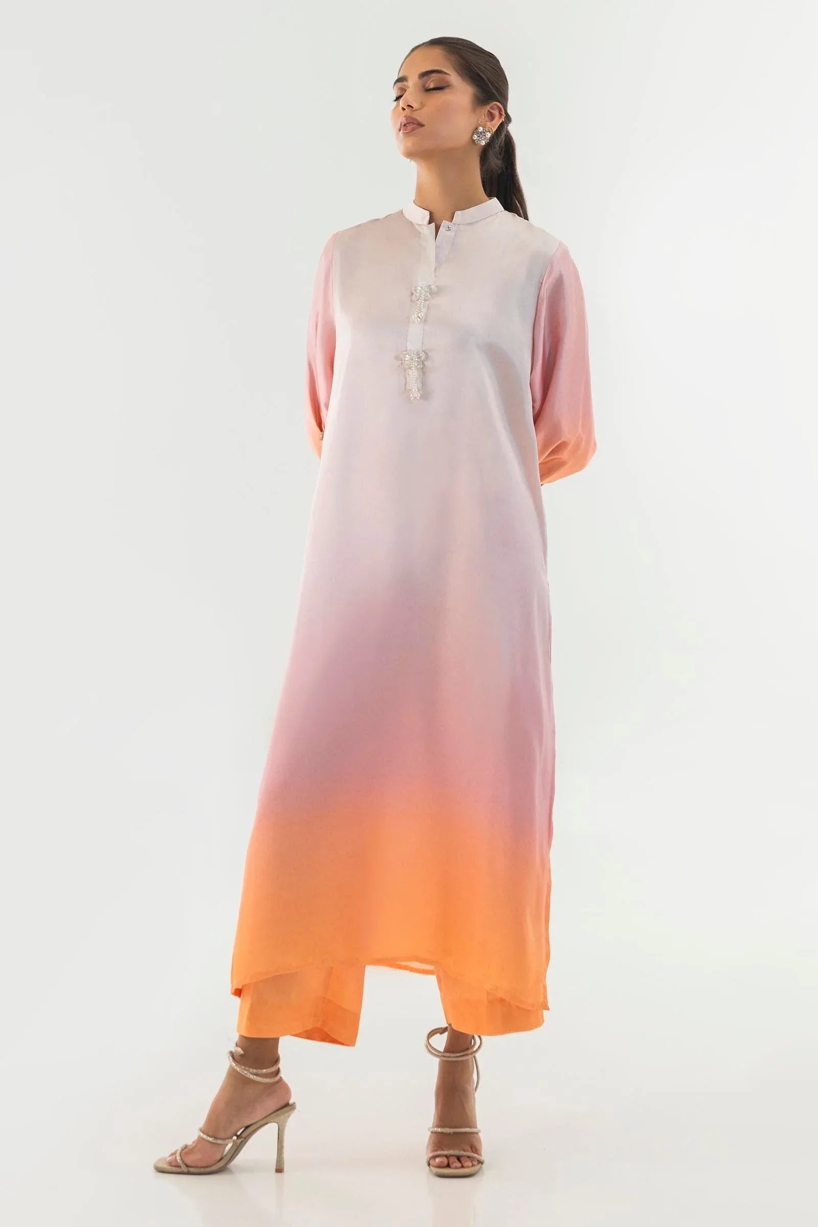 Sana Safinaz | Silk Tunics | SS24STP164P2T - Aqsa Fabrics