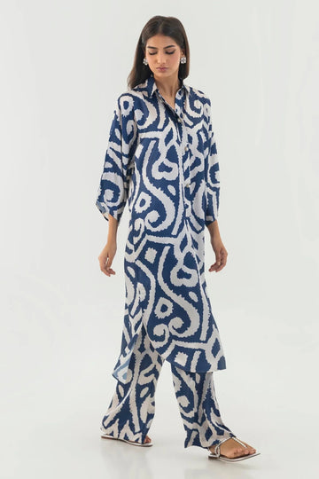 Sana Safinaz | Silk Tunics | SS24STP166P2T - Aqsa Fabrics