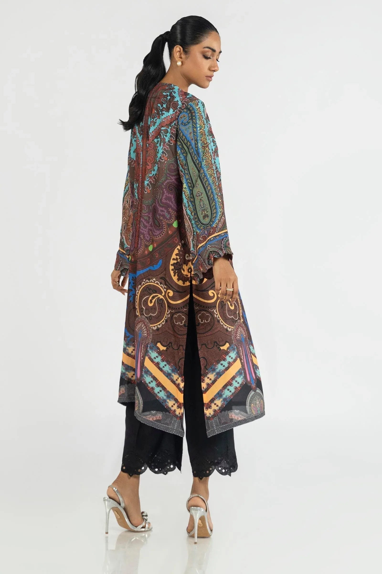 Sana Safinaz | Silk Tunics | SS24STP173 - Aqsa Fabrics