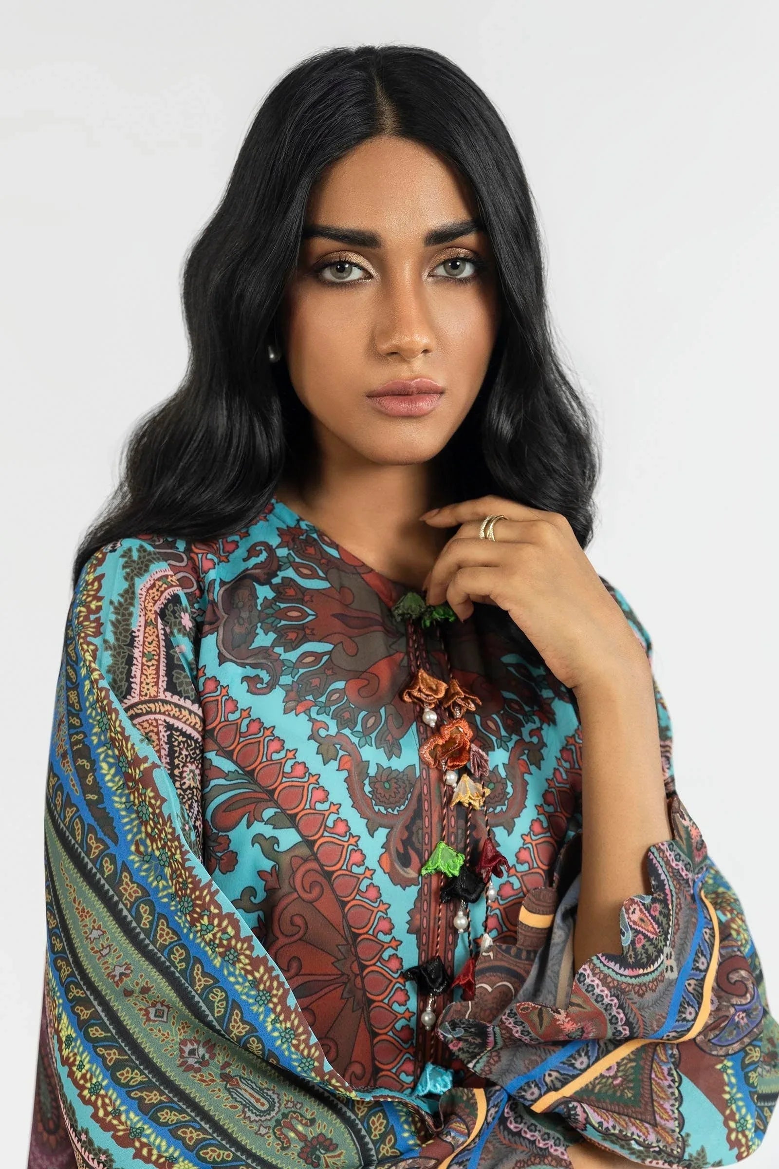 Sana Safinaz | Silk Tunics | SS24STP173 - Aqsa Fabrics