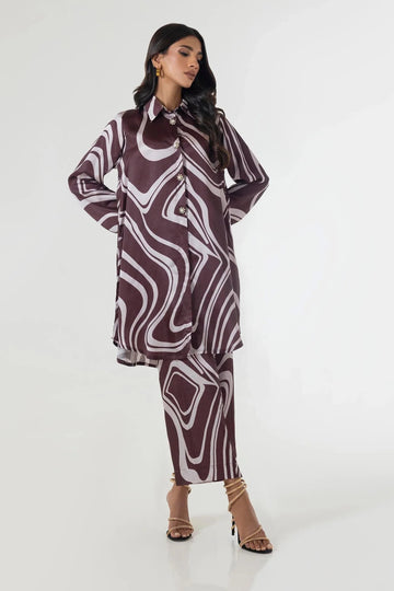 Sana Safinaz | Silk Tunics | SS24STP175P2T - Aqsa Fabrics