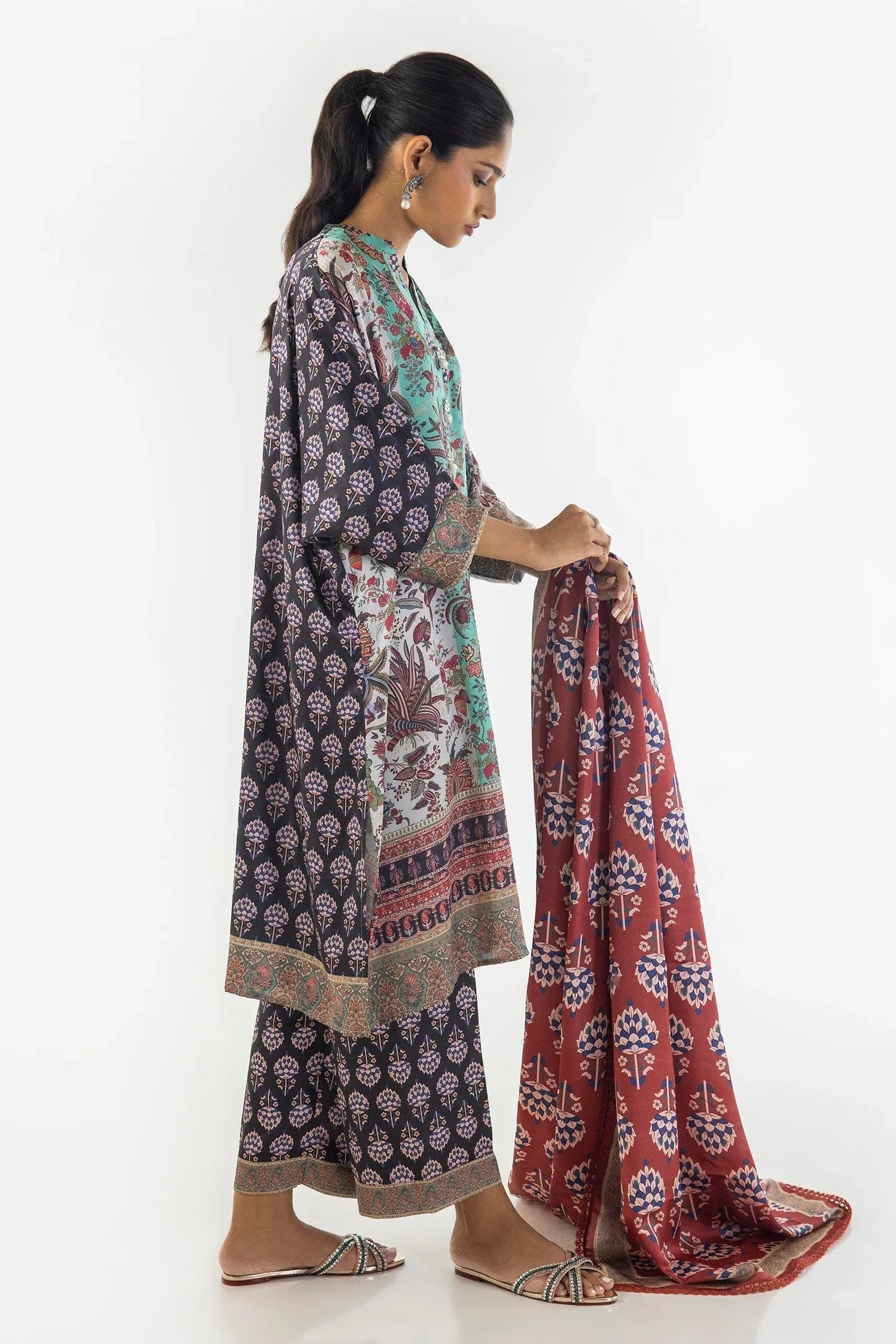 Sana Safinaz | Silk Tunics | SS24STP176P3 - Aqsa Fabrics