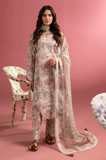 Alizeh | Sheen Lawn Prints 24 | Sunset Blush - Aqsa Fabrics