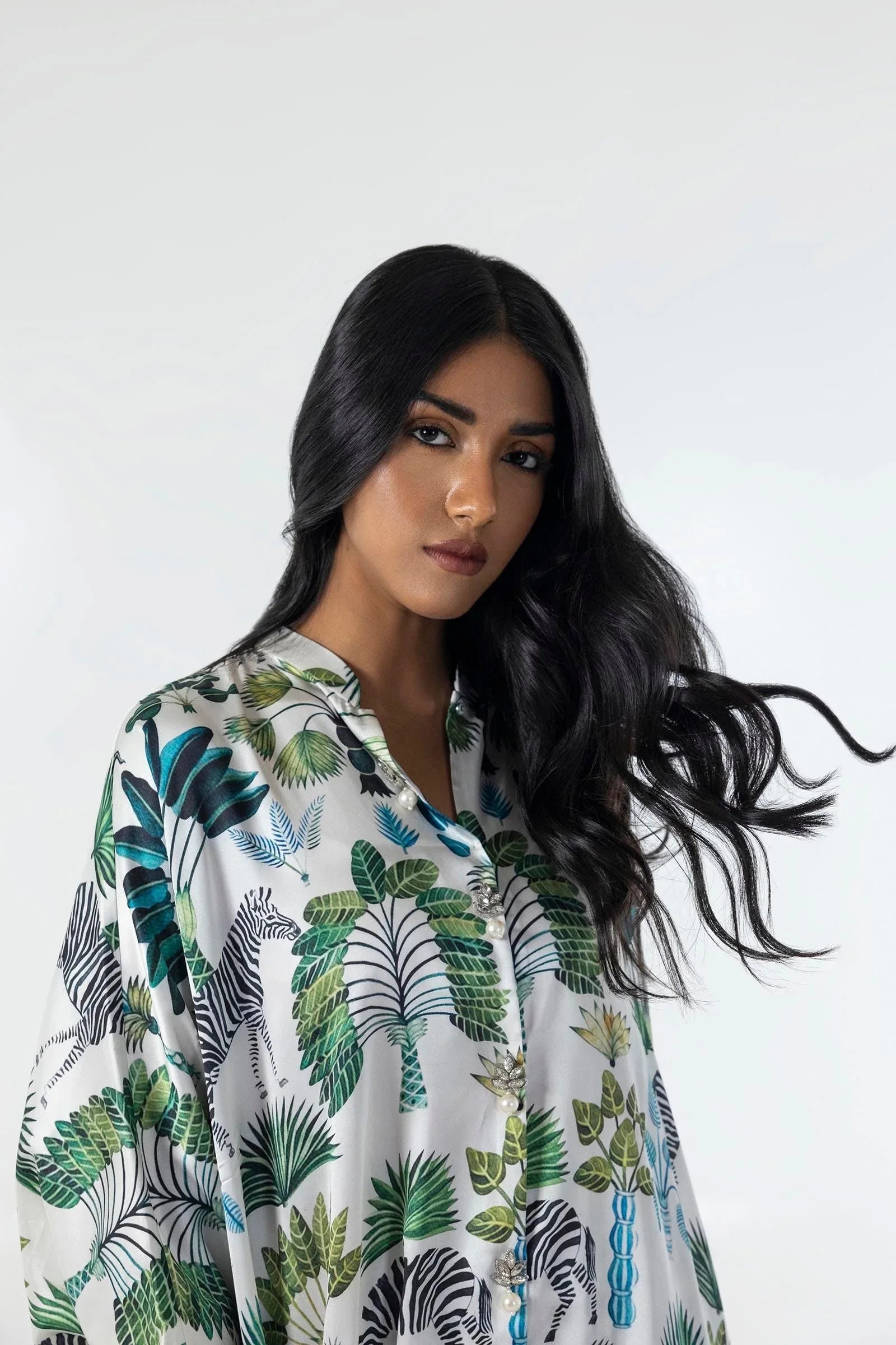 Sana Safinaz | Silk Tunics | SX24STP190P2T - Aqsa Fabrics