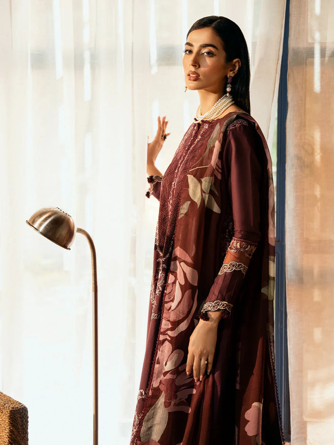 Izel | Dastak Luxury Lawn | TABEER - Aqsa Fabrics