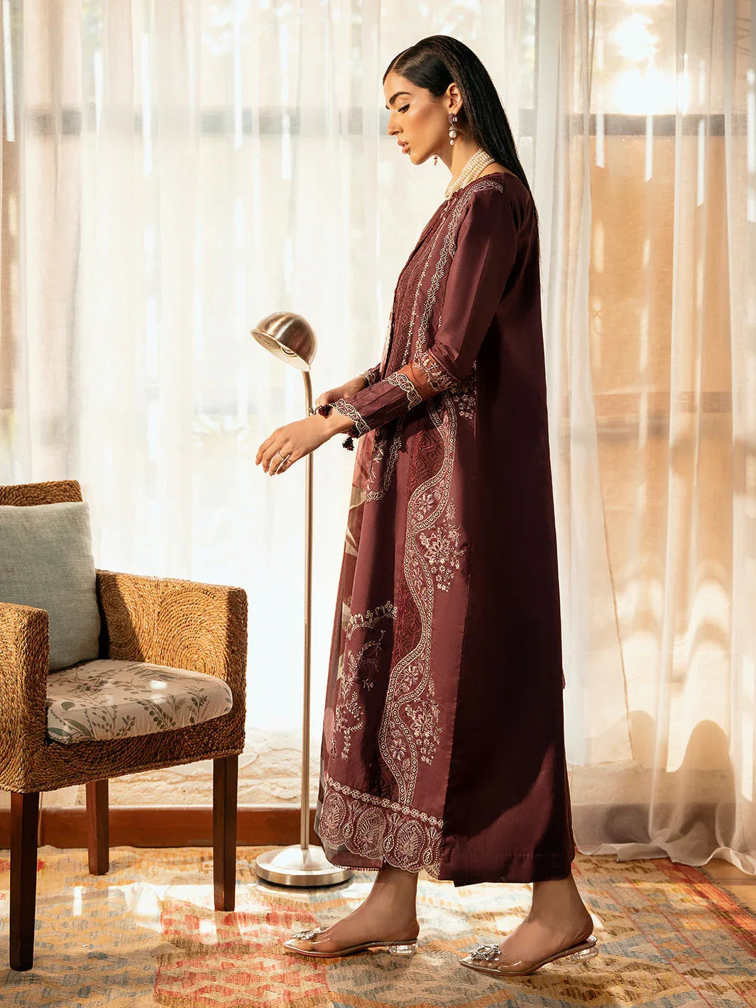 Izel | Dastak Luxury Lawn | TABEER - Aqsa Fabrics