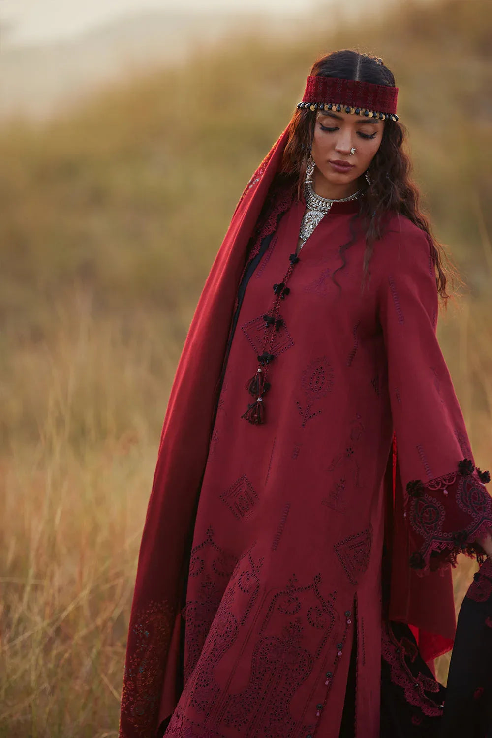 Saira Rizwan | Winter Khaddar 25 | NAZNEEN-SRW25-04 - Aqsa Fabrics