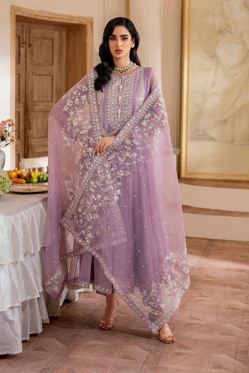 Declare | Chiffon Luxe | ORCHID LFP-1107 - Aqsa Fabrics