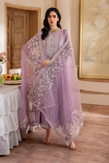 Declare | Chiffon Luxe | ORCHID LFP-1107 - Aqsa Fabrics