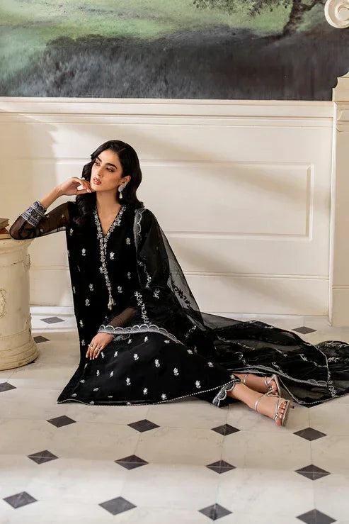 Declare | Chiffon Luxe | MIDNIGHT LFP-1109 - Aqsa Fabrics