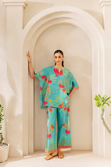 Saira Rizwan | Silk Coords 25 | SUNSET SAMBA - SRSP-25-03 - Aqsa Fabrics