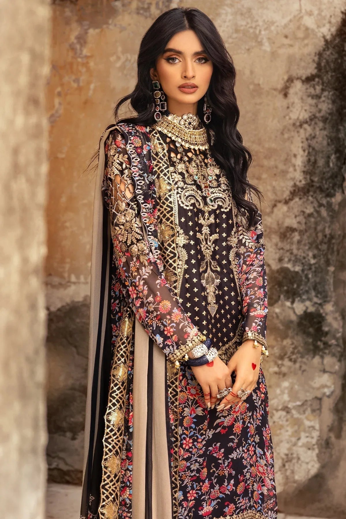 Charizma | Vasl Chiffon Collection | VSL25-09 - Aqsa Fabrics