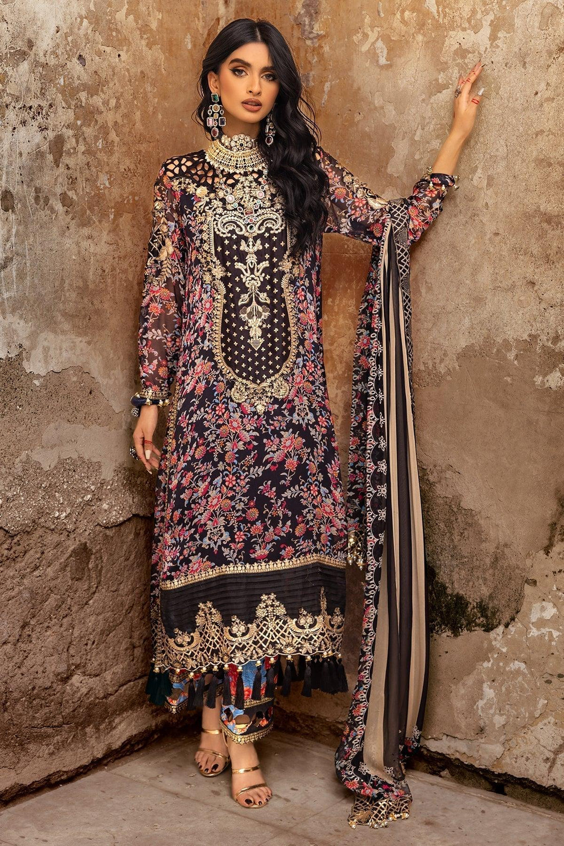 Charizma | Vasl Chiffon Collection | VSL25-09 - Aqsa Fabrics