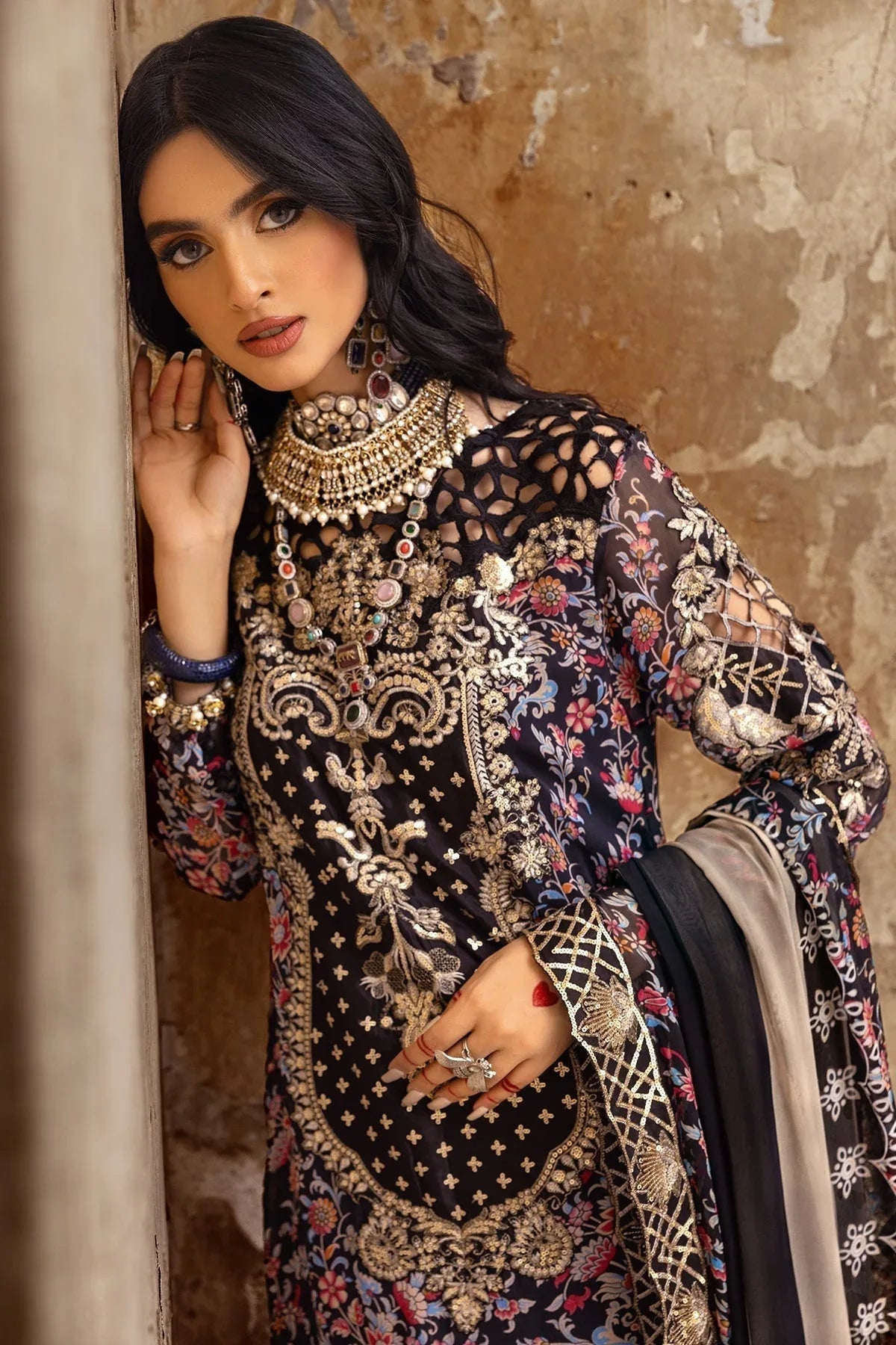 Charizma | Vasl Chiffon Collection | VSL25-09 - Aqsa Fabrics