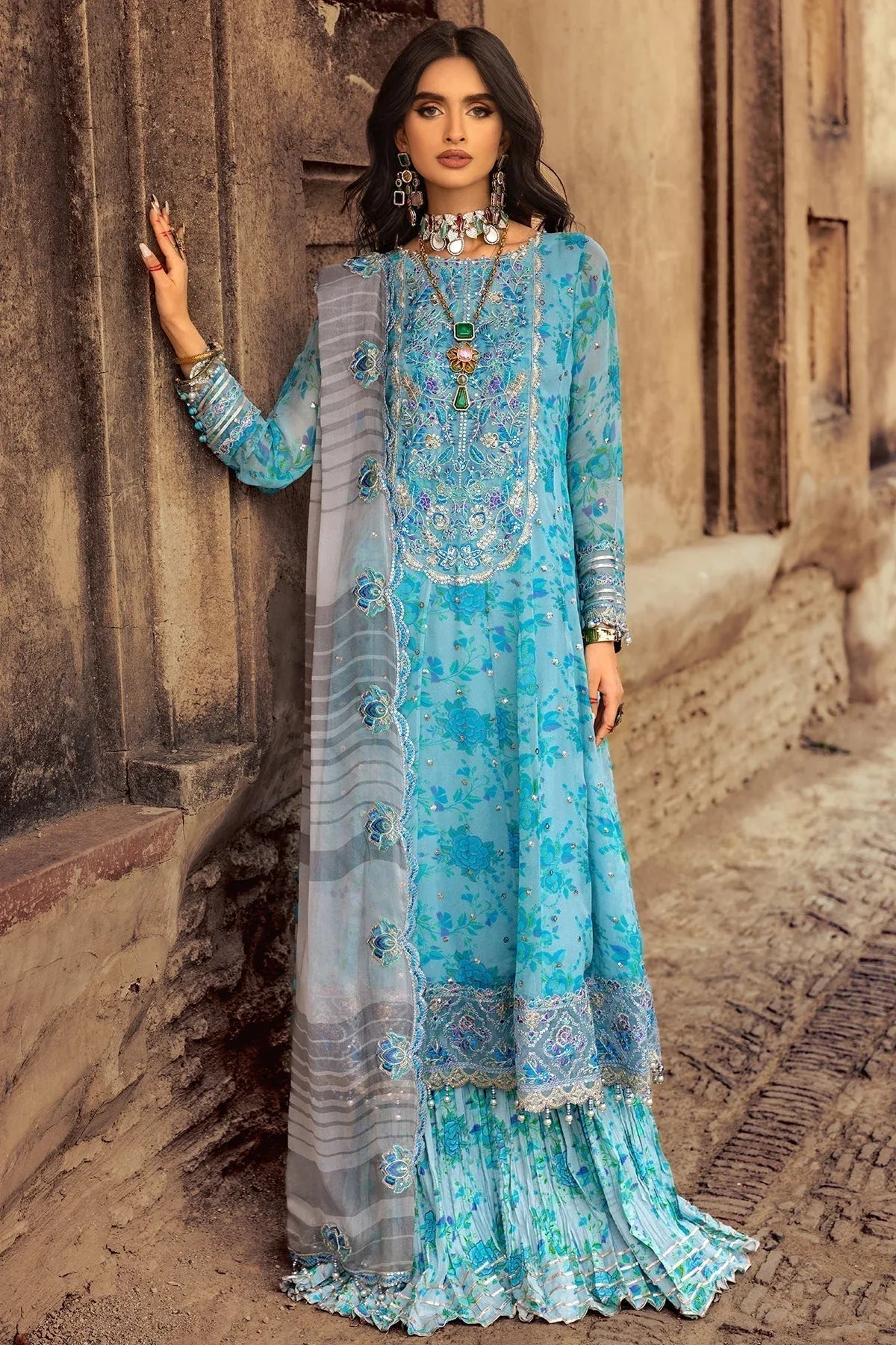 Charizma | Vasl Chiffon Collection | VSL25-10 - Aqsa Fabrics