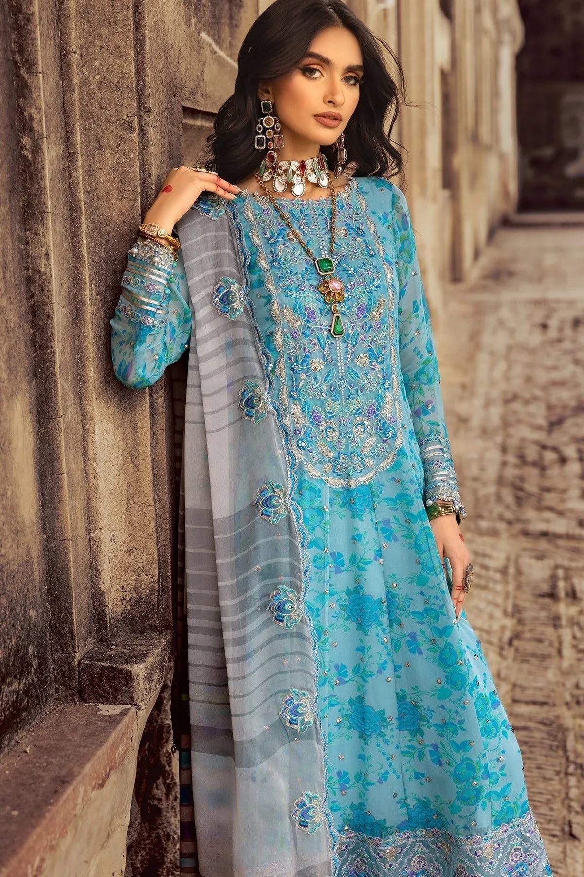 Charizma | Vasl Chiffon Collection | VSL25-10 - Aqsa Fabrics