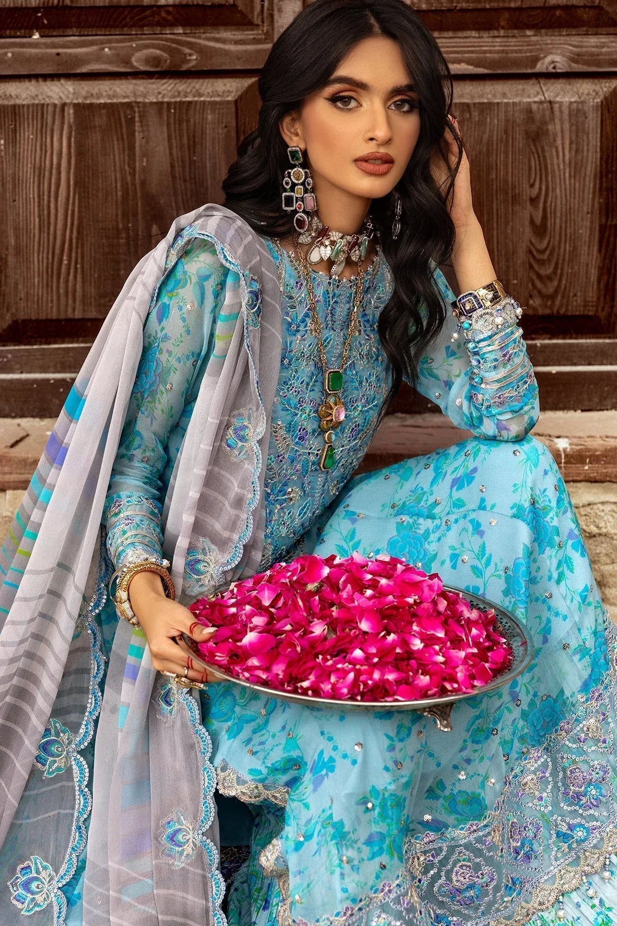 Charizma | Vasl Chiffon Collection | VSL25-10 - Aqsa Fabrics