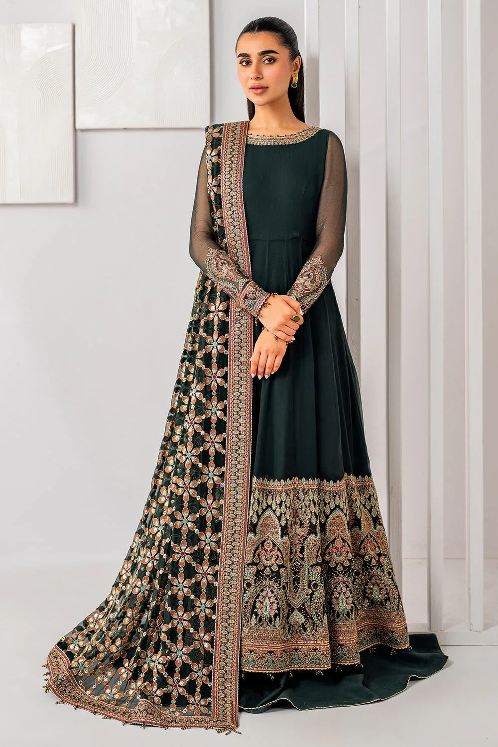 Jazmin | Formals Collection | CHIFFON UC-3053 - Aqsa Fabrics
