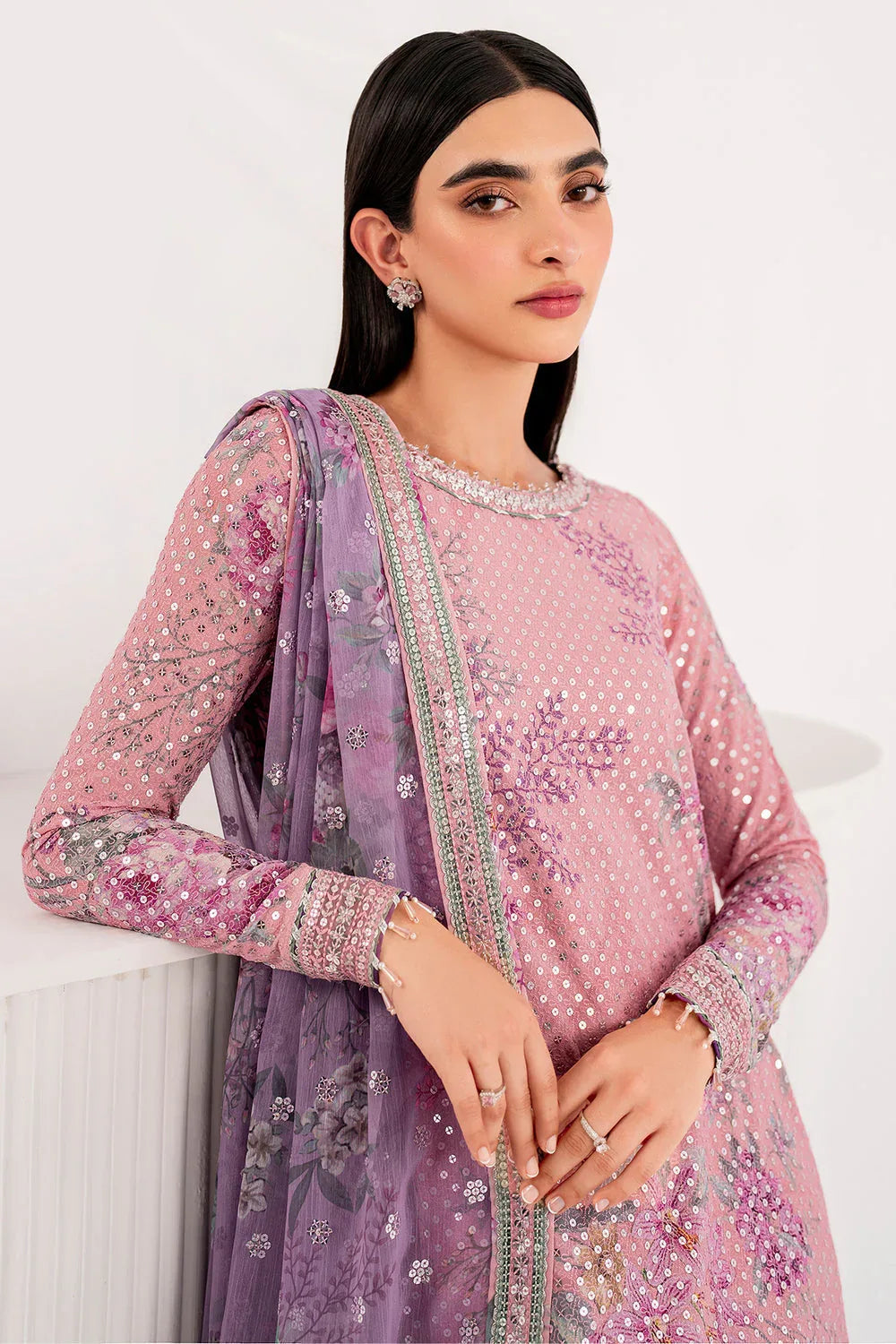 Jazmin | Formals Collection | CHIFFON UC-3061 - Aqsa Fabrics