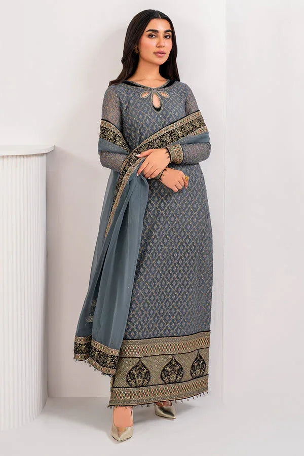 Jazmin | Formals Collection | CHIFFON UC-3058 - Aqsa Fabrics