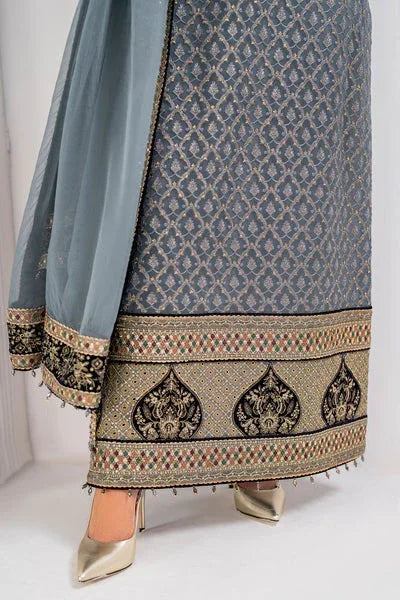 Jazmin | Formals Collection | CHIFFON UC-3058 - Aqsa Fabrics