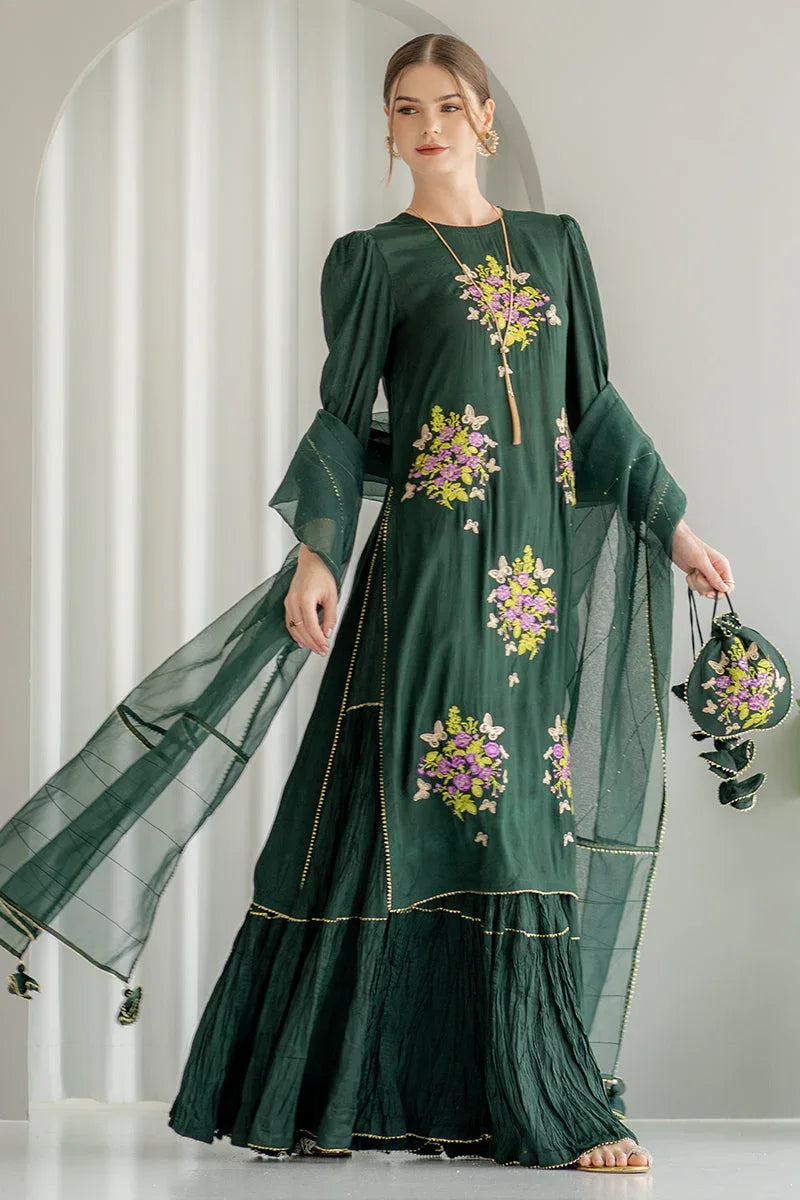 Ego | Diva Premium | EMERALD 3 PIECE - Aqsa Fabrics