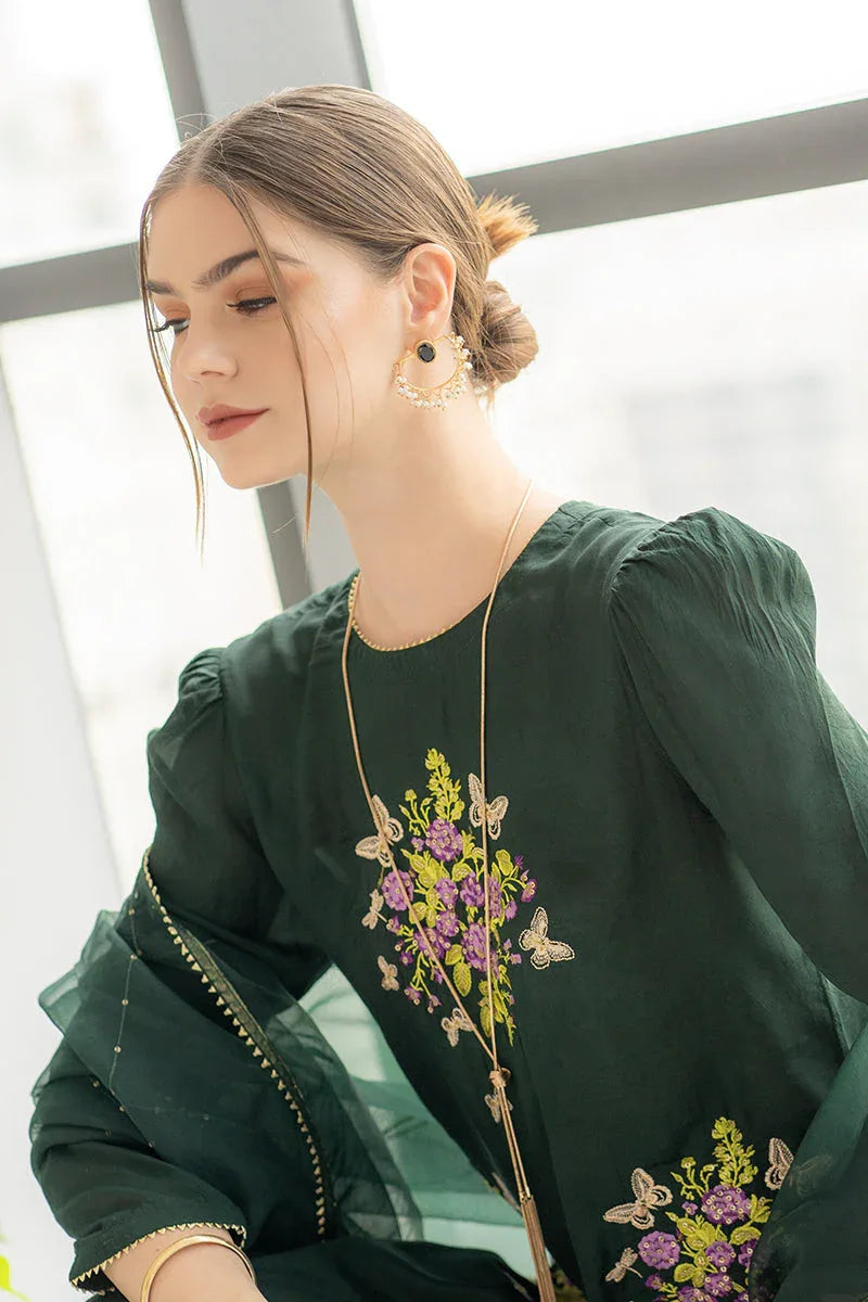 Ego | Diva Premium | EMERALD 3 PIECE - Aqsa Fabrics